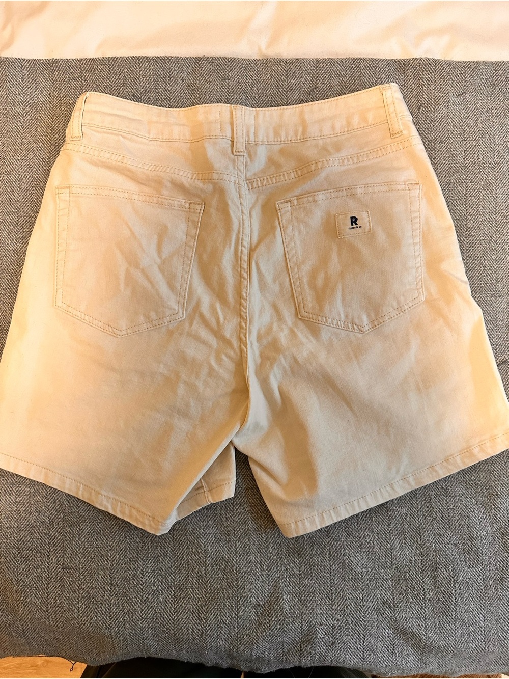 Ripton Cream Denim Shorts size 28 - Picture 6 of 6
